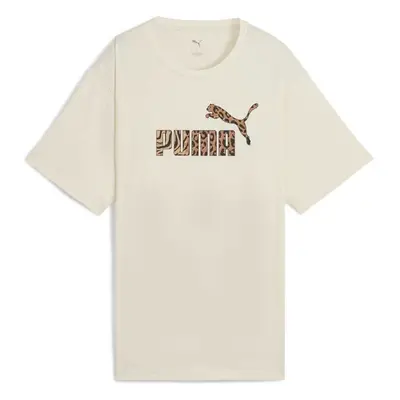 Puma ESSENTIALS GRPHIC ANIMAL RELXED TEE Dámské triko, béžová, velikost