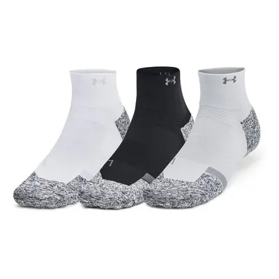 Under Armour AD PRO 3PK QTR Unisex ponožky, černá, velikost