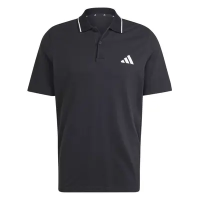 adidas PIQUE POLO Pánské tričko límečkem, černá, velikost