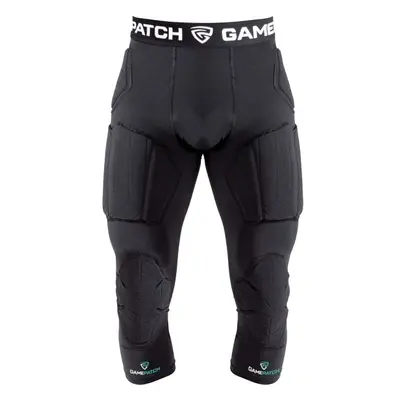 GAMEPATCH PADDED 3/4 TIGHTS WITH FULL PROTECTION Kompresní unisex legíny, černá, velikost