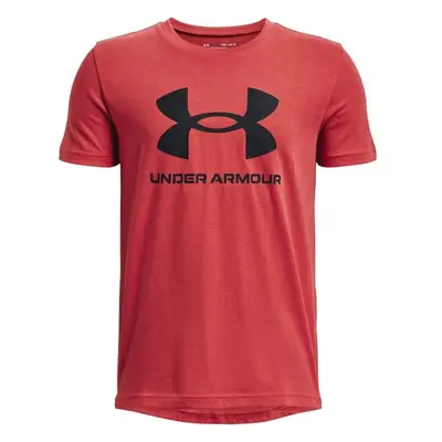 Under Armour SPORTSTYLE LOGO Chlapecké triko, červená, velikost