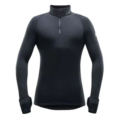 Devold EXPEDITION MAN ZIP NECK Pánské funkční triko, černá, velikost