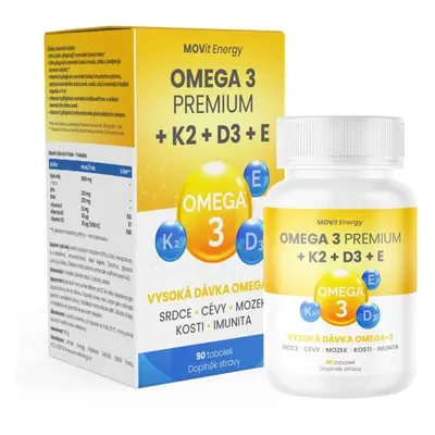 MOVIT ENERGY MOVIT OMEGA PREMIUM + K2 + D3 + E TABLET Doplněk stravy, , velikost