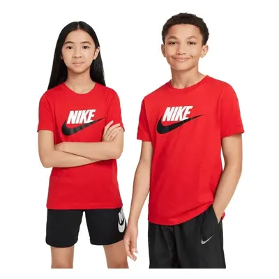 Nike SPORTSWEAR TEE FUTURA Dětské triko, červená, velikost