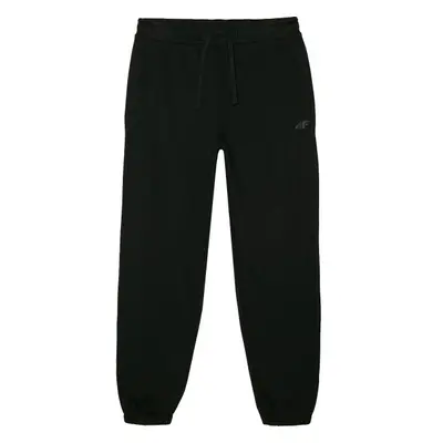 4F TROUSERS CAS FT Pánské tepláky, černá, velikost