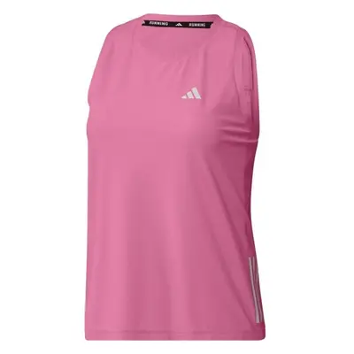 adidas OWN THE RUN TANK TOP Dámské běžecké tílko, růžová, velikost