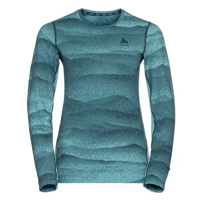 Odlo BL TOP CREW NECK L/S WHISTLER ECO Dámské funkční triko, modrá, velikost