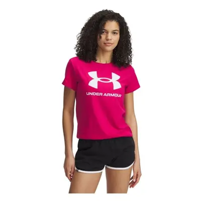 Under Armour LIVE SPORTSTYLE GRAPHIC SS Dámské triko, růžová, velikost