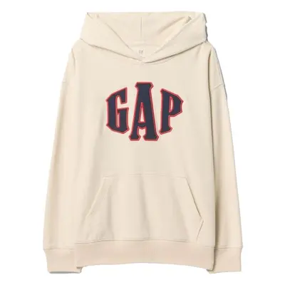 GAP JAPAN FASHION LOGO Chlapecká mikina, béžová, velikost