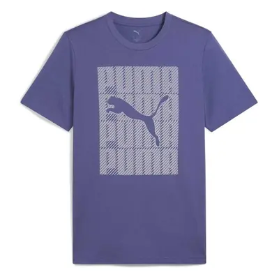 Puma GRAPHIC PUMA WORDING TEE Pánské triko, modrá, velikost