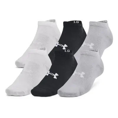 Under Armour ESSENTIAL 6PK LOW Unisex ponožky, černá, velikost