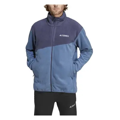 adidas TERREX MULTI FULL-ZIP FLEECE Pánská fleecová bunda, modrá, velikost