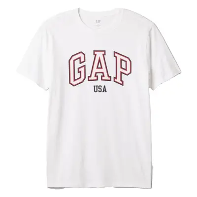 GAP USA Pánské tričko, bílá, velikost