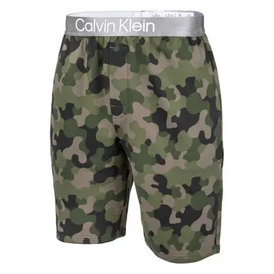 Calvin Klein SHORT Pánské pyžamové kraťasy, khaki, velikost