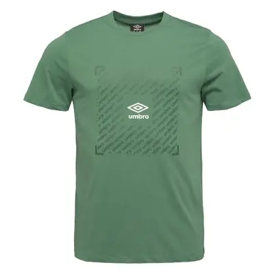 Umbro FTBL BOX GRAPHIC TEE Pánské triko, zelená, velikost