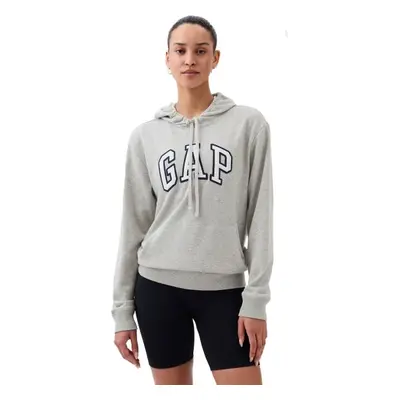 GAP PULLOVER LOGO Dámská mikina, šedá, velikost