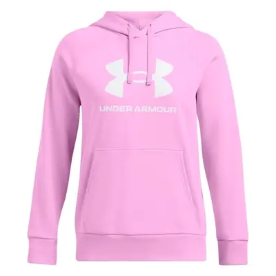 Under Armour RIVAL FLEECE BIG LOGO Dámská mikina, růžová, velikost