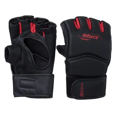 Fitforce PRO POWER MMA bezprsté rukavice, černá, velikost