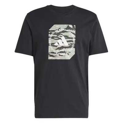 adidas CAMO TEE Pánské triko, černá, velikost