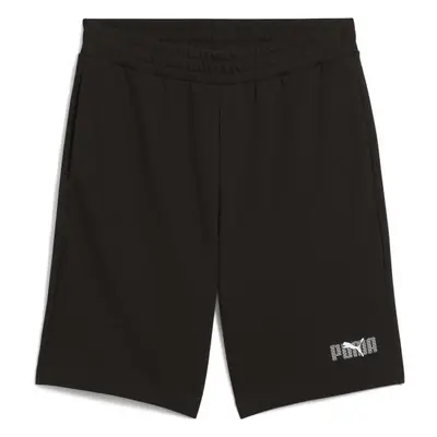 Puma ESSENTIALS LOGO LAB SHORT TR Pánské kraťasy, černá, velikost