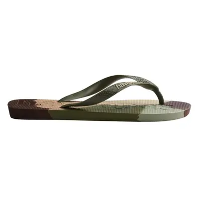 HAVAIANAS TOP LOGO MANIA COLORS II Unisex žabky, khaki