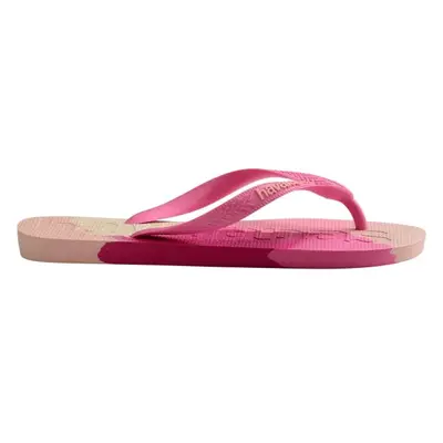 HAVAIANAS TOP LOGO MANIA COLORS II Unisex žabky, růžová