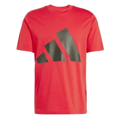 adidas BIG LOGO TEE Pánské tričko, červená, velikost