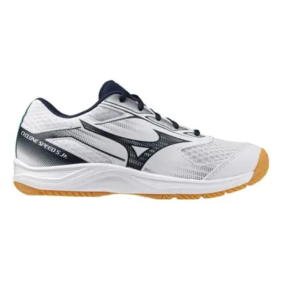 Mizuno CYCLONE SPEED JR Juniorská sálová obuv, bílá