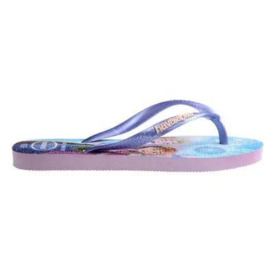 HAVAIANAS KIDS SLIM PRINCESS Dívčí žabky, světle modrá