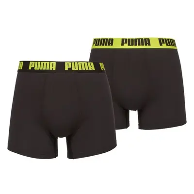 Puma MEN EVERYDAY BASIC BOXER 2P Pánské boxerky, černá, velikost