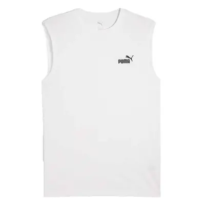 Puma ESSENTIALS NO LOGO SLEVEIESS TEE Pánské tílko, bílá, velikost