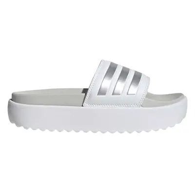 adidas ADILETTE PLATFORM Dámské pantofle, bílá