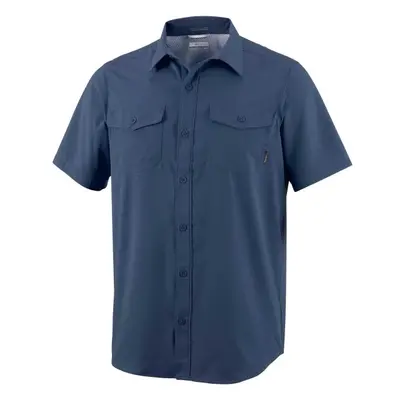 Columbia UNTILIZER II SOLID SHORT SLEEVE SHIRT Pánská košile, tmavě modrá, velikost