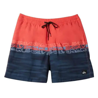 Quiksilver EVERYDAY WORDBLOCK VOLLEY Pánské plavky, tmavě modrá, velikost