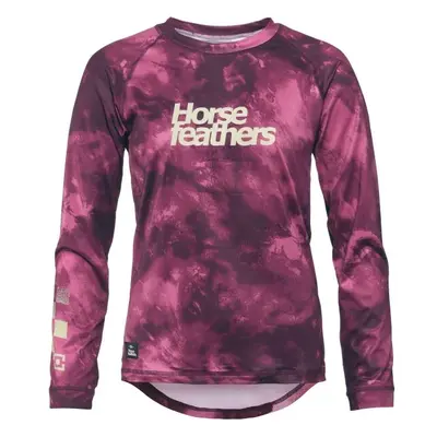 Horsefeathers DECO LS Dámský cyklodres, vínová, velikost