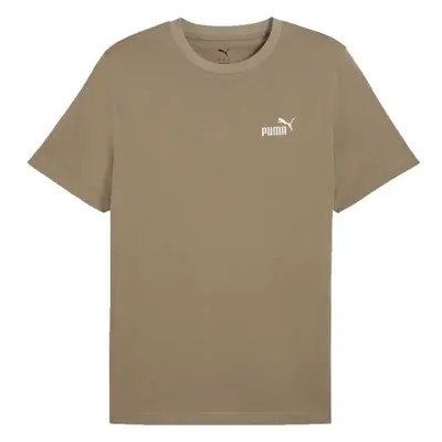 Puma ESSENTIALS SMALL NO.1 LOGO TEE Pánské triko, hnědá, velikost