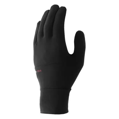 4F GLOVES CAS UNI Unisex pletené rukavice, černá, velikost