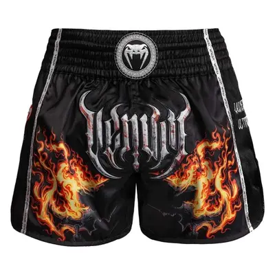 Venum GLADIATOR 5.0 MUAY THAI SHORTS Kraťasy na thajský box, černá, velikost