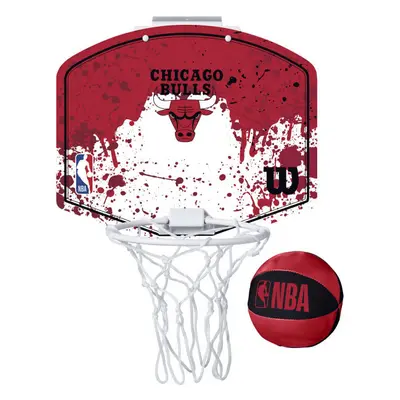 Wilson NBA MINI HOOP BULLS Mini basketbalový koš, červená, velikost