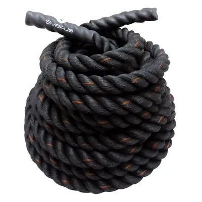 SVELTUS BATTLE ROPE L10 Ø38 MM Posilovací lano, černá, velikost