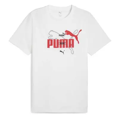 Puma ESSENTIALS LOGO LAB SUMMER TEE Pánské triko, bílá, velikost