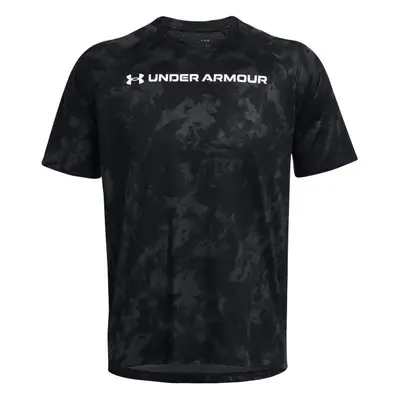 Under Armour TECH ABC CAMO Pánské tričko s krátkým rukávem, černá, velikost