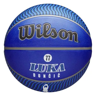 Wilson NBA PLAYER ICON OUTDOOR LUKA DONČIĆ Basketbalový míč, modrá, velikost