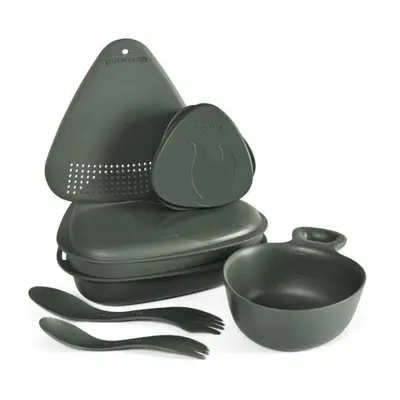 Light my fire OUTDOOR MEALKIT 2.0 Sada nádobí, tmavě zelená, velikost