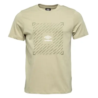 Umbro FTBL BOX GRAPHIC TEE Pánské triko, béžová, velikost