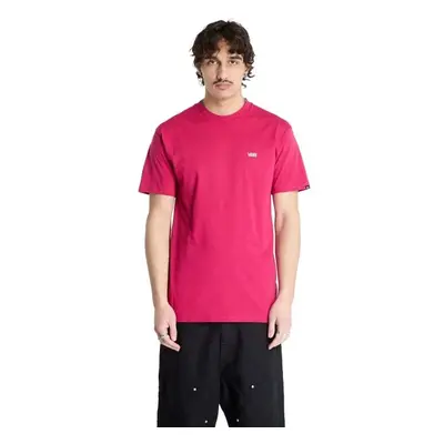 Vans MN LEFT CHEST LOGO TEE Pánské tričko, růžová, velikost