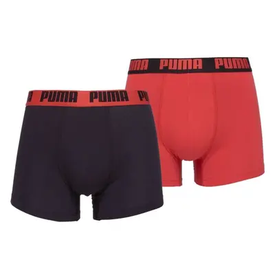 Puma MEN EVERYDAY BASIC BOXER 2P Pánské boxerky, černá, velikost