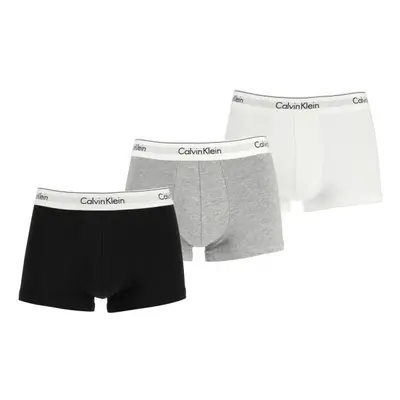 Calvin Klein MODERN CTN STRETCH-TRUNK 3PK Pánské boxerky, černá, velikost