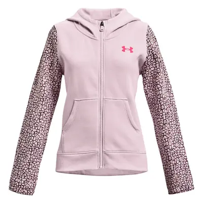 Under Armour RIVAL Dívčí mikina, růžová, velikost