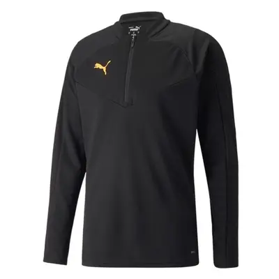 Puma INDIVIDUALFINAL 1/4 ZIP TRAINING TOP Pánská fotbalová mikina, černá, velikost